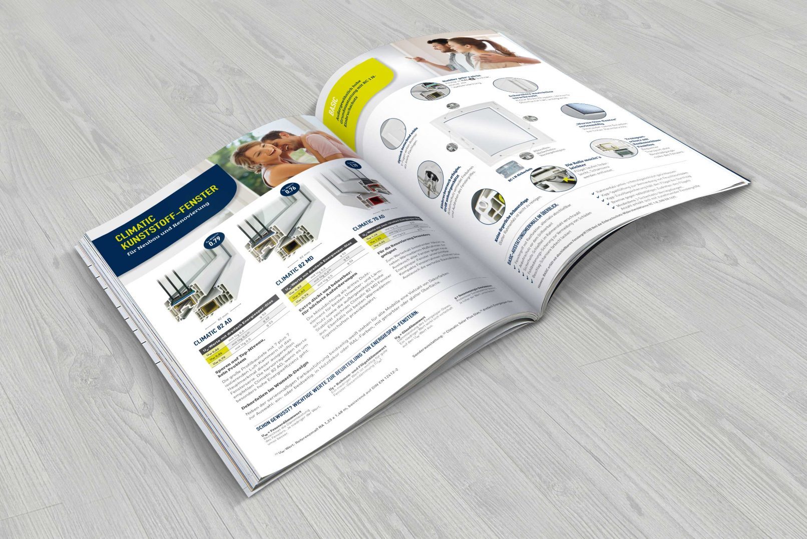 Flyer Climatic Fenster Kurzübersicht